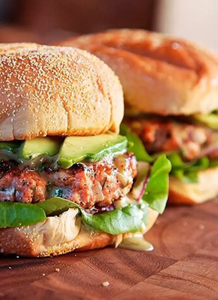 Avocado Burger with Bacon