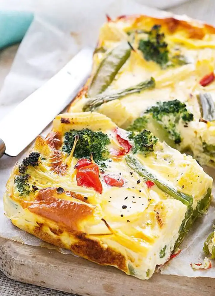 Baked Vegetable Frittata Recipe - Veggie Frittata | One Dollar Kitchen