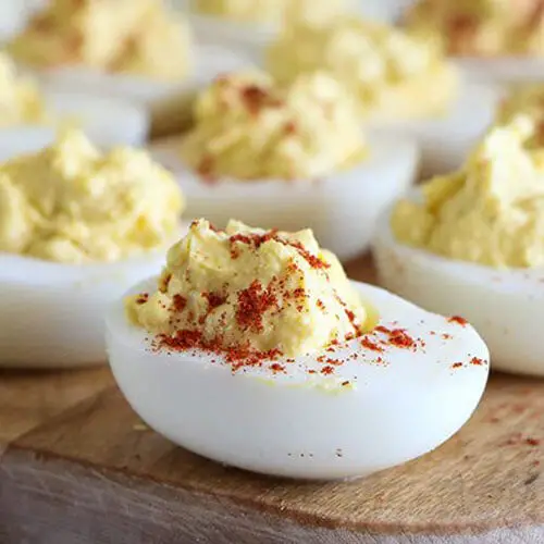 Creamy Deviled Eggs Recipe - Classic Deviled Eggs | One Dollar Kitchen